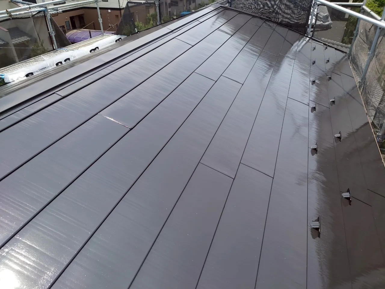 戸建て屋根塗装で遮熱フッ素塗料使用